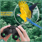Aurosports 10x25 Folding High Powered Binoculars For Bird Watching