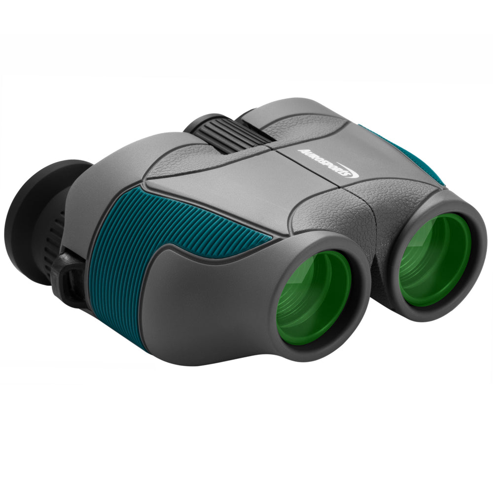 Aurosports 12x25 Compact Binoculars for Adults Kids(Green)