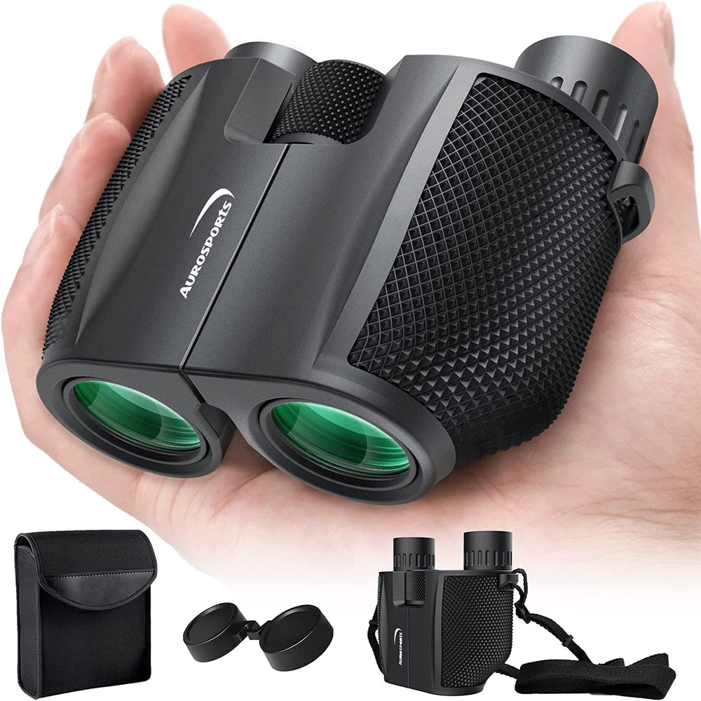 Aurosports 10x25 Folding High Powered Binoculars For Bird Watching