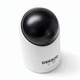 DEESOO 4K Pan Tilt Indoor Security Camera, WiFi Pet Camera for Baby Monitor Dog Cat, 360° View 2‑Way Audio, Motion Detection Night Vision, SD & Cloud Storage, Works with Alexa & Google Home