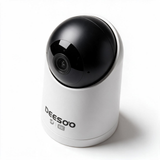 DEESOO 4K Pan Tilt Indoor Security Camera, WiFi Pet Camera for Baby Monitor Dog Cat, 360° View 2‑Way Audio, Motion Detection Night Vision, SD & Cloud Storage, Works with Alexa & Google Home