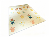Mombana 50x50 Mats for Infant Playpens, Ultra Soft Coral Fleece Thick Cotton Cushion Baby Play Mat for Floor, Non-Slip Playpen Cute Bear & Alphabet Pattern Mat, Safe Crawling Mat for Baby Toddlers