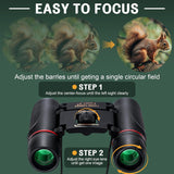 Aurosports 30X60 Small Binoculars for Adults Folding Bird Watching