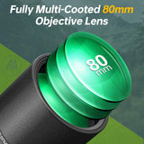 Aurosports 25-75x80 Spotting Scope for Target Shooting & Bird Watching