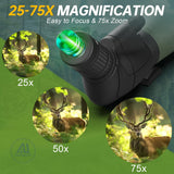 Aurosports 25-75x80 Spotting Scope for Target Shooting & Bird Watching