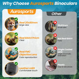 Aurosports 20x80 Binoculars for Adults High Powered Magnification