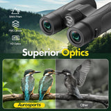 Aurosports 12x42 Binoculars for Adults High Powered