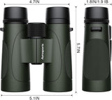 Aurosports 12x42 Waterproof HD Bird Binoculars for Adults
