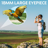 Aurosports Binoculars for Adults and Kids - 16x32 Super Bright High Powered Compact Binoculars with Clear View Lightweight Binoculars for Hunting Bird Watching Travel Hiking Ideal Gift for Man