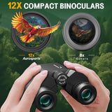 Aurosports 12x32 Compact Binoculars for Adults