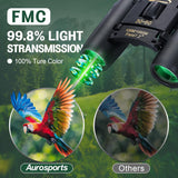 Aurosports 30X60 Small Binoculars for Adults Folding Bird Watching