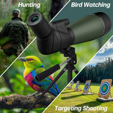 Aurosports 25-75x80 Spotting Scope for Target Shooting & Bird Watching