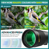 Aurosports 10-30x40 Zoom Monocular for Adults
