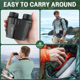 Aurosports 15x25 Compact Binoculars for Adult - Pocket Size