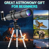 Aurosports 90mm Telescope for Adults High Powered