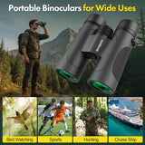 Aurosports 12x42 Binoculars for Adults High Powered