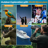 Aurosports 20x80 Binoculars for Adults High Powered Magnification