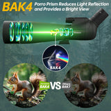 Aurosports 25-75x80 Spotting Scope for Target Shooting & Bird Watching