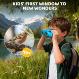 Aurosports 15x25 Compact Binoculars for Adults and Kids
