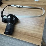 Deesoo PU Leather Camera Straps, Adjustable Universal Neck and Shoulder Strap with Quick-Release Buckle for DSLR and Mirrorless Cameras