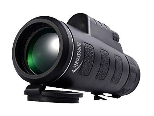 Aurosports Compact Size 35x50 High-powered Wide-angle Monoculars with Hand Strap
