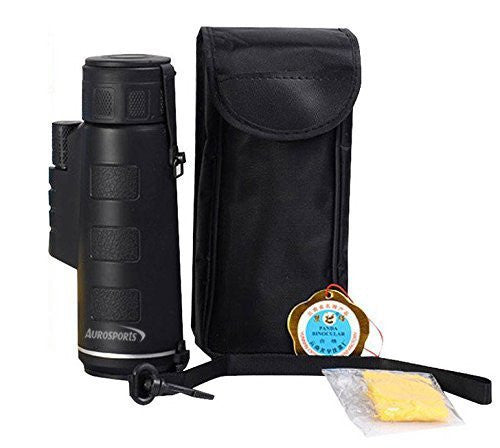 Aurosports Compact Size 35x50 High-powered Wide-angle Monoculars with Hand Strap