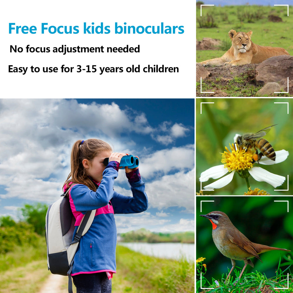 Aurosports Auto Focus Binoculars for kids(Blue)