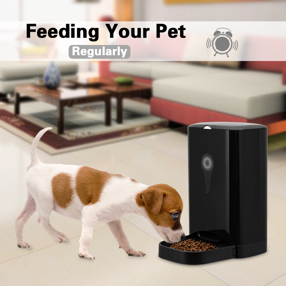 Occer 4.5L Pet Feeder Automatic Food Dispenser For for Dogs & Cats,with Voice Recording,LCD Display,Timer Programmable,Auto Timed Pet Feeders Up to 4 Meals a Day