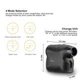 Aurosports Laser Rangefinder for Hunting and Golf Laser Range Finder