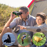 Aurosports 12x25 Compact Binoculars for Adults Kids(Grey)